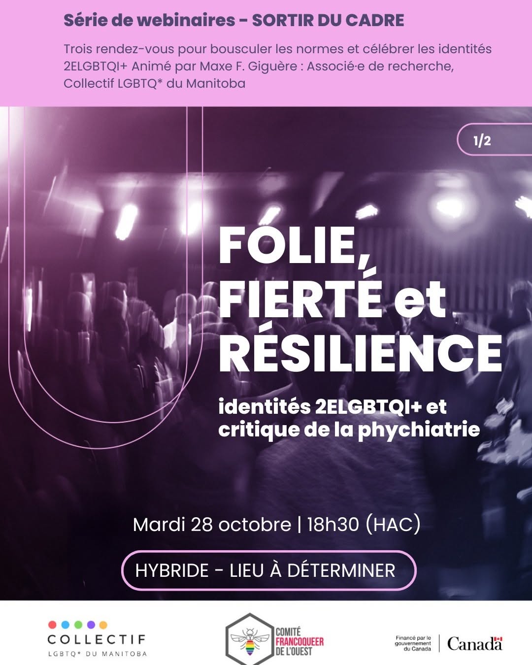 Série d&rsquo;atelier de discussion Sortir du cadre